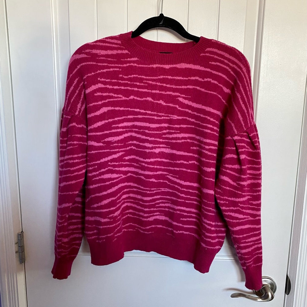 Free Press zebra print sweater